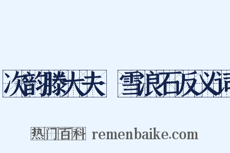 次韵滕大夫·雪浪石反义词是什么意思的图片